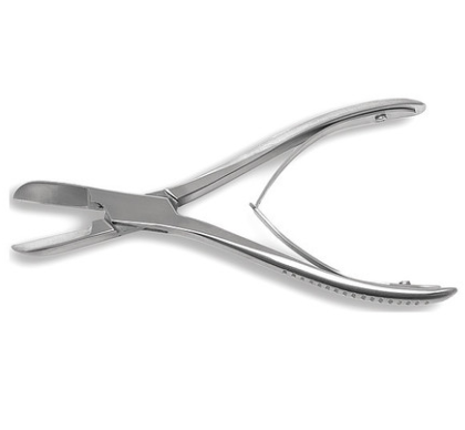 Liston-Mini Bone Cutting Forceps, Double-Action, 6" (15.2 Cm), Angled On Flat